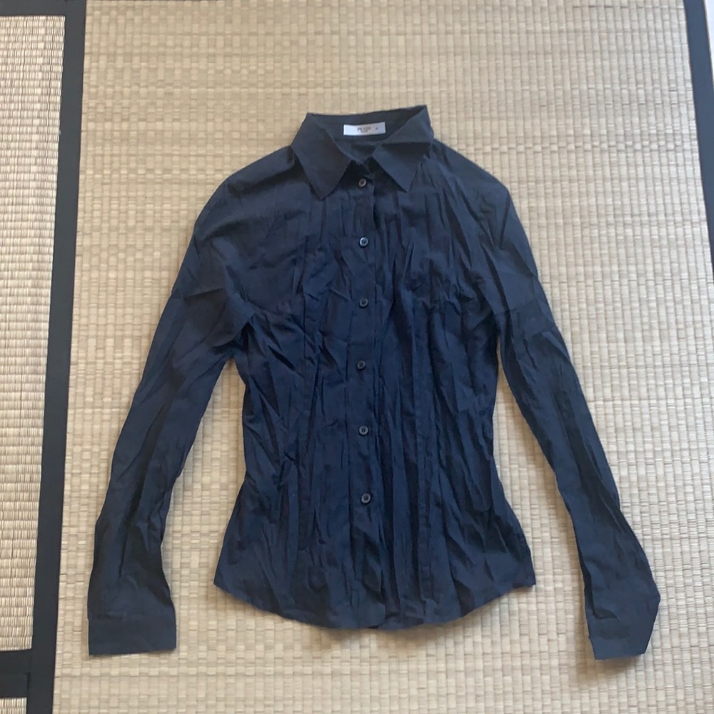 Prada shirt gray size 40 small